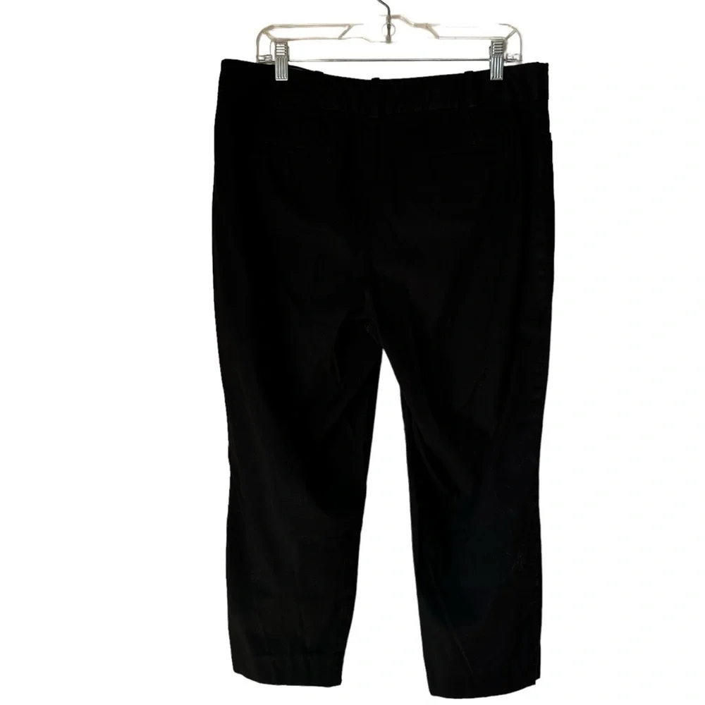 Talbots Perfect Crop Curvy Black Pants, 12